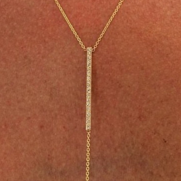 ZOE CHICCO DIAMOND LARIAT - Picture 3 of 4